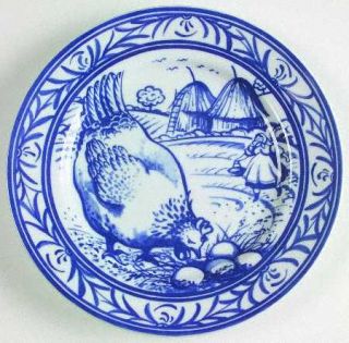 Williams Sonoma Brittany Salad Plate, Fine China Dinnerware   Blue & White,Vario