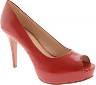 Womens Nine West Camya20   Red Leather High Heels