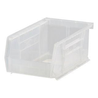 Quantum Storage Stack and Hang Bin   7 3/8in. x 4 1/8in. x 3in., Clear, Carton