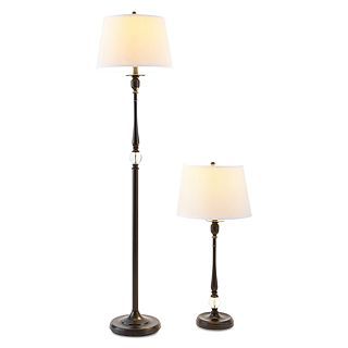JCP Home Collection  Home 2 pc. Acrylic Floor and Table Lamp Set, Bronze