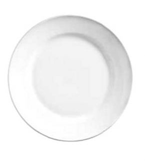 World Tableware 9 Plate   Wide Rim, Rolled Edge, Porcelain, Bright White