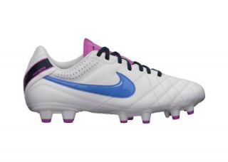 Nike Tiempo Natural IV Leather Womens Firm Ground Soccer Cleats   White