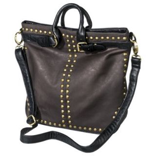 Bueno Tote Handbag with Removable Crossbody Strap   Dark Brown
