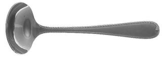Gorham Ribbon Edge Frosted (Stainless) Gravy Ladle, Solid Piece   Stainless,18/1