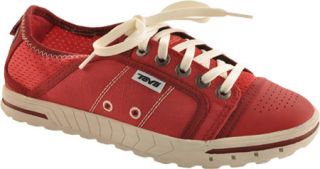 Womens Teva Fuse Ion   Red Sneakers