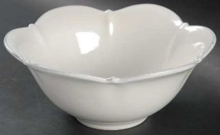 Casafina Meridian White Soup/Cereal Bowl, Fine China Dinnerware   Casa Stone,Whi