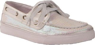 Infant/Toddler Girls Sperry Top Sider Bahama   White Iridescent Canvas/Sequins