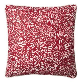 Threshold Oversized Paisley Toss Pillow   Red/Shell (24x24)