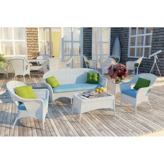 Chicago Wicker and Trading Co Forever Patio 5 Piece Rockport Conversation Set  