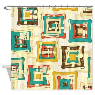  Stylish Square Pattern Shower Curtain  Use code FREECART at Checkout