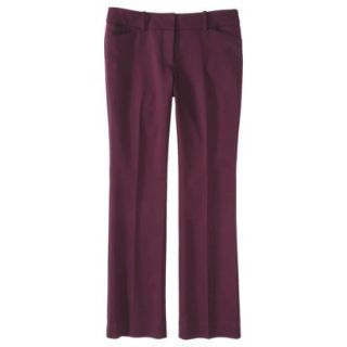 Mossimo Womens Refined Bootcut Pant (Modern Fit)   Purple 4 Short