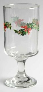 Pfaltzgraff Christmas Heritage Glassware Goblet 8oz, Fine China Dinnerware   Mul
