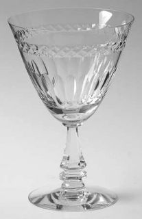 Tiffin Franciscan Enchanted Water Goblet   Stem #17477, Cut