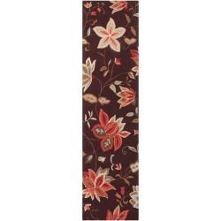 Hand hooked Brown Benton Rug (23 X 8)