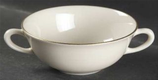 Lenox China Olympia Gold Flat Cream Soup Bowl, Fine China Dinnerware   Coupe Sha