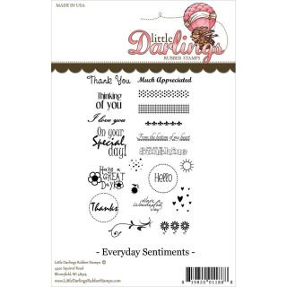 Little Darlings Unmounted Rubber Stamp  Everyday Sentiments