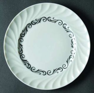 Arcadian   Prestige Silver Wreath Bread & Butter Plate, Fine China Dinnerware  