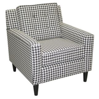 Skyline Furniture Cube Fabric Lounge Chair 5505BERNEBLK