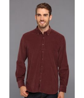 Scott James Roscoe Corduroy L/S Shirt Mens Long Sleeve Button Up (Burgundy)