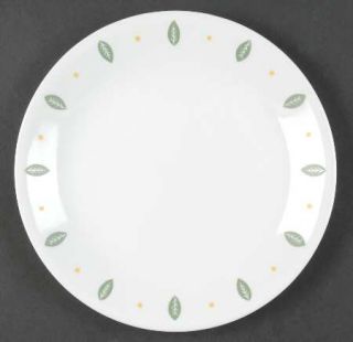 Corning City Gardens Luncheon Plate, Fine China Dinnerware   Livingware,Green Le