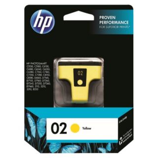 HP 02 Printer Ink Cartridge   Yellow (C8773WN#140)