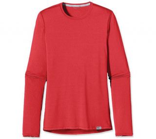 Womens Patagonia Capilene® 1 SW Crew   Catalan Coral Long Sleeve Shirts