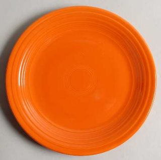 Homer Laughlin  Fiesta Red (Older) Luncheon Plate, Fine China Dinnerware   Red (
