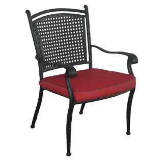 DC America Savannah Aluminum And All Weather Wicker Rattan Dining Chair   Set