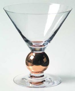 Orrefors Nobel Martini Glass   Various Color Thick Stem, Clear Bowl