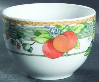Wedgwood Eden Open Sugar Bowl, Fine China Dinnerware   Home Collection, Fruit/Tr