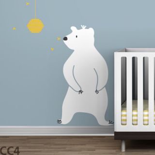 LittleLion Studio Baby Zoo Bear and Hive Wall Decal DCAL VL LA 081 W CC Color