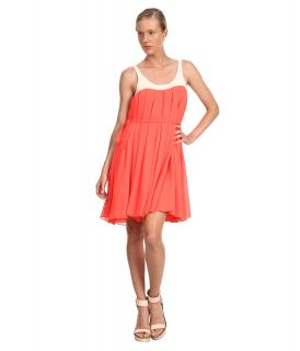 McQ Cropped Waterfall Dress Womens Dress (Orange)