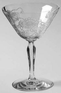 Fostoria Rogene Clear Champagne/Tall Sherbet   Stem #5082,Etch #269,Clear