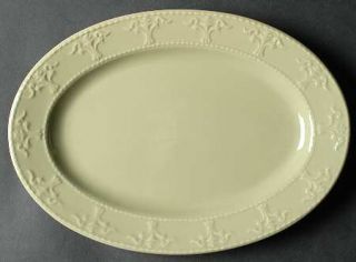  Athena Light Green 12 Oval Serving Platter, Fine China Dinnerware   Li