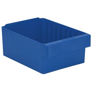 Akro Mils Akrodrawers Colored Drawers   8 3/8Wx11 5/8Dx4 5/8H   Blue   Blue   Lot of 4  (31182BLU)