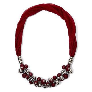 Red Scarf Necklace