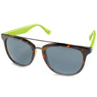 Izod Unisex IZ 357 26 Tortoise/ Lime Plastic Sunglasses