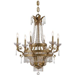 Crystorama Lighting CRY 5156 AG CL MWP Regal Chandelier Hand Polished