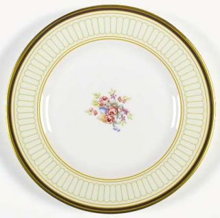 Royal Doulton Rowley Bread & Butter Plate, Fine China Dinnerware   Gold Bead Swa