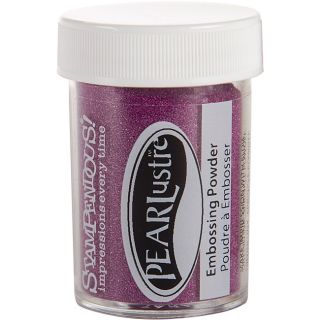 Large Pearl Lustre Rubellite Embossing Powder (RubelliteThese exclusive pearlescent powders in jewel tones give a unique look to all your special projectsColors are opaque so you can use them over any inkLighten when heated with a heat toolMust be heat se