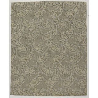 Hand tufted Grey Transitional Paisley Wool Rug (5 X 8)