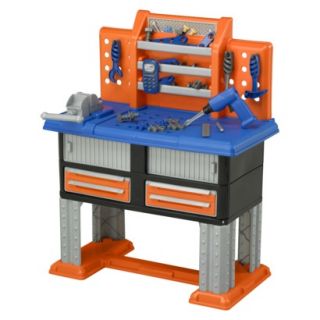 American Plastic Toys Deluxe Workbench   Blue/Gray