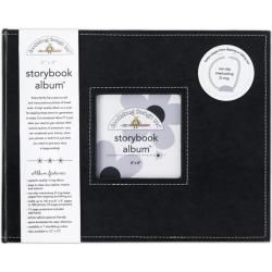 Doodlebug Beetle Back Fabric Storybook Album (8 X 11) (Beetle blackMaterials FabricPackage includes one (1) scrapbook album12 page protectorsEleven 8 inch x 8 inch pockets and one photo recipe card protector with three pockets of various sizesPage dimens