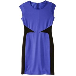 Mossimo Womens Colorblock Scuba Dress   Blue XL