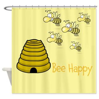  Bee Happy Shower Curtain  Use code FREECART at Checkout