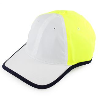 Lacoste Men`s Theme 1 Tennis Cap White and Yellow