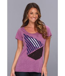 Volcom Rising Stone Boyfriend S/S Tee Womens Short Sleeve Pullover (Purple)