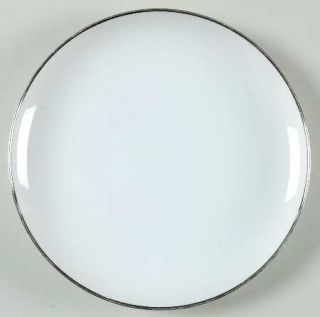 Oneida Distinction White Salad Plate, Fine China Dinnerware   Coupe,All White,Pl