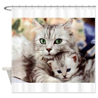  Mother and Kitten Shower Curtain  Use code FREECART at Checkout