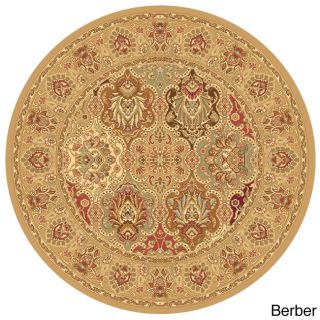 New Vision Panel Floral Round Rug (53)